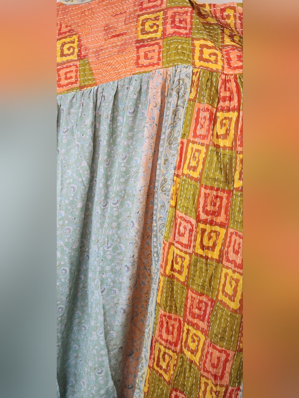 ​🕸️ OOAK Kantha Bae Utopia Duster Silk & Cotton Sari Kimono NWT 🕸️ - Picture 5 of 6